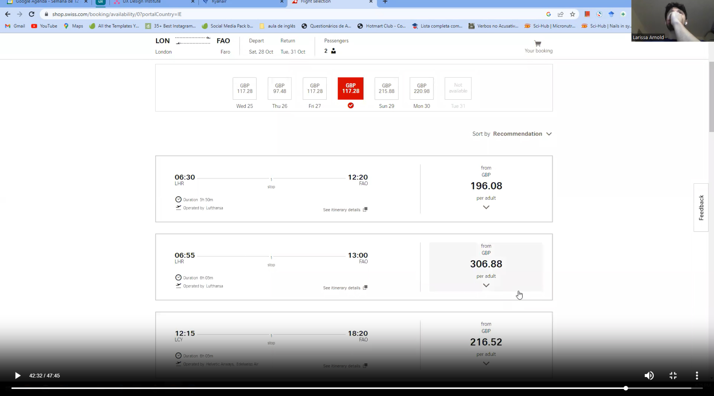 Airline Flight Booking Website - Usability testing