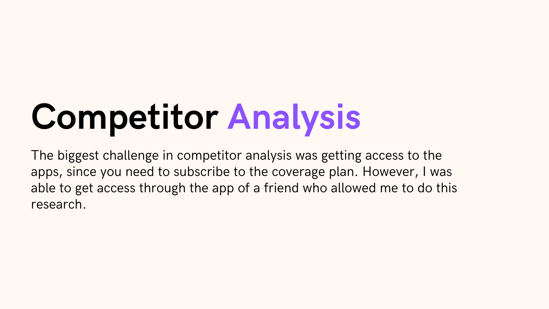 Case Study - VHI App - Competitor Analysis