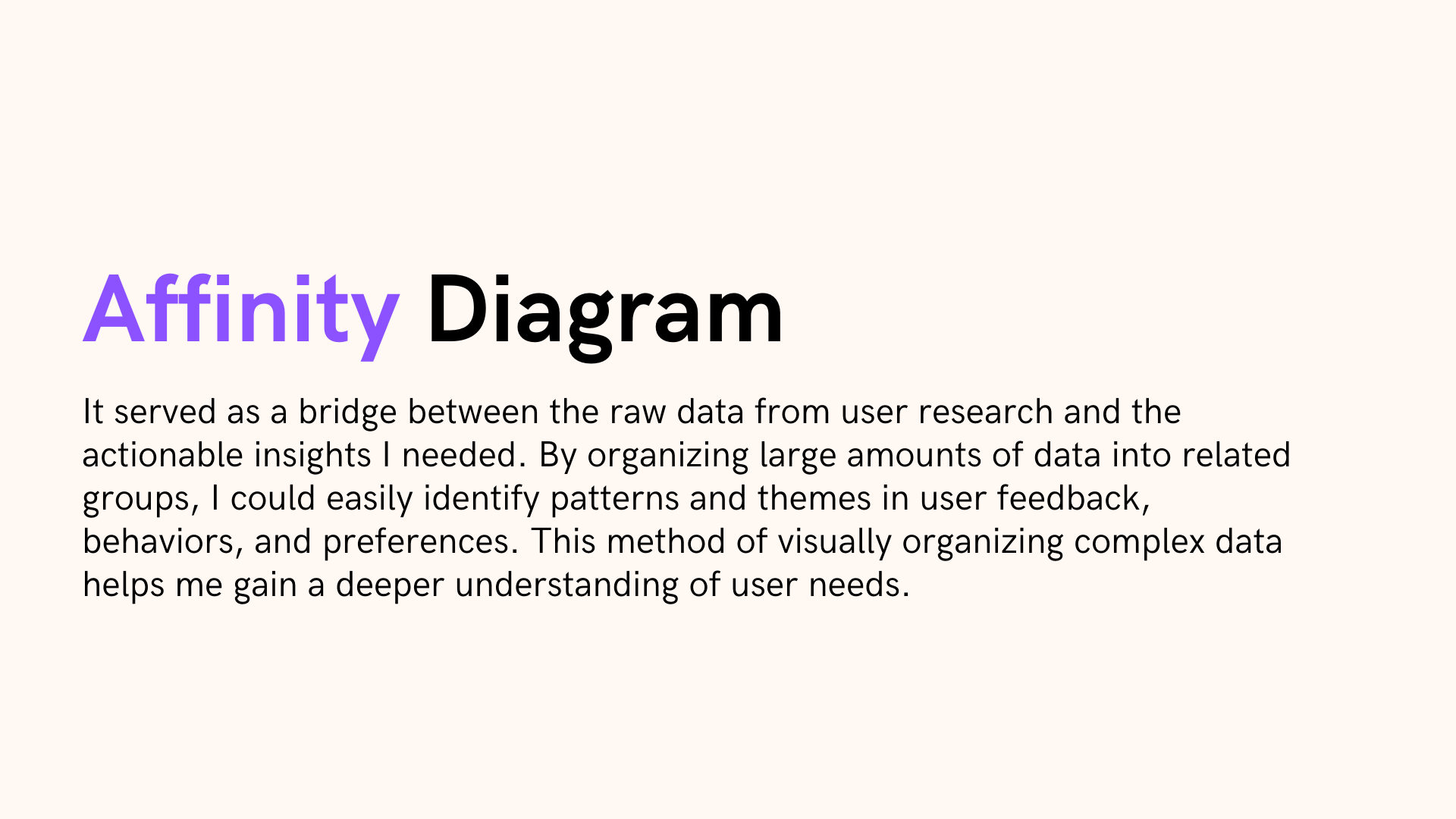 Case Study - VHI App - Affinity Diagram