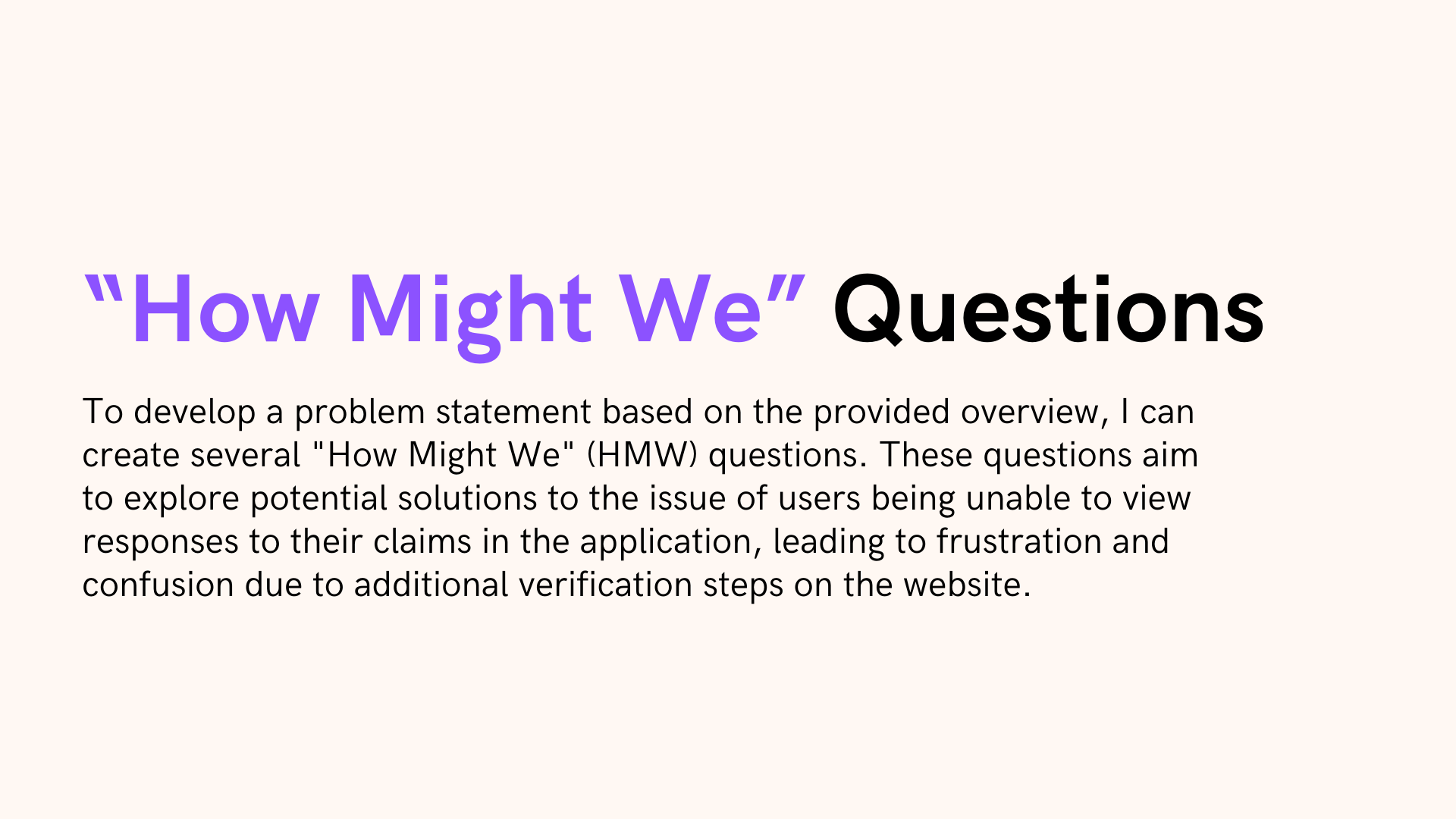 Case Study - VHI App - How Might We - Questions