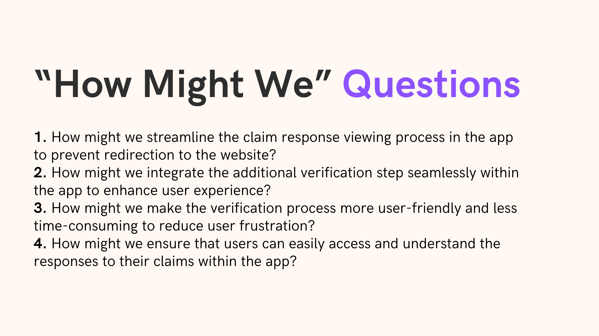 Case Study - VHI App - How Might We - Questions