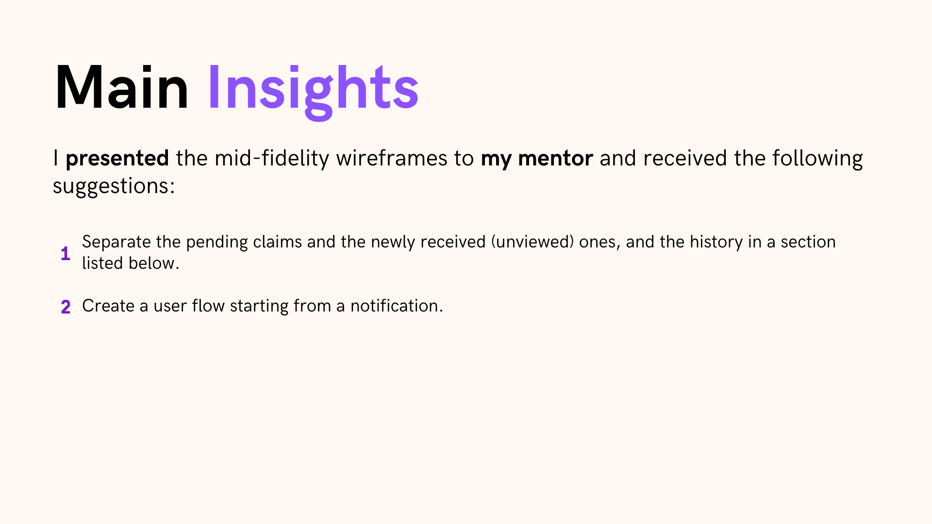 Case Study - VHI App - Mid-Fidelity Prototype Main Insights