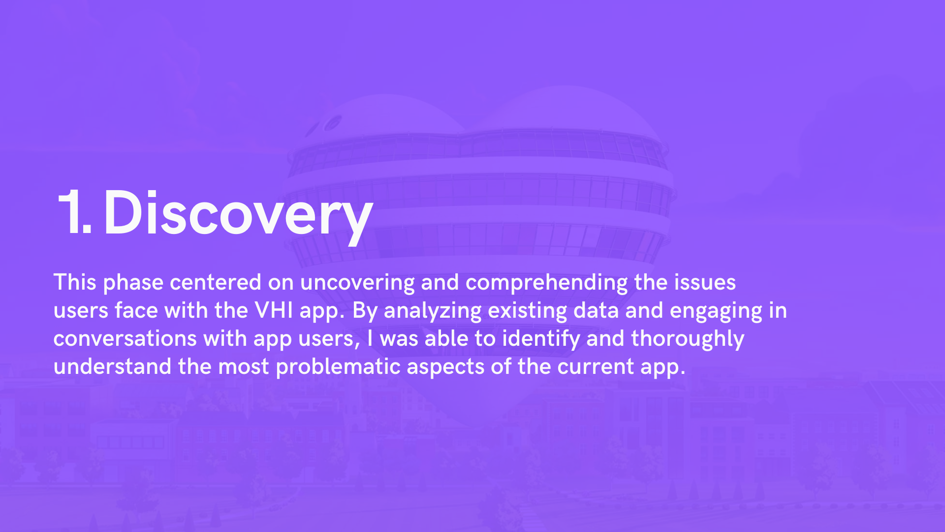 Case Study - VHI App - Discovery